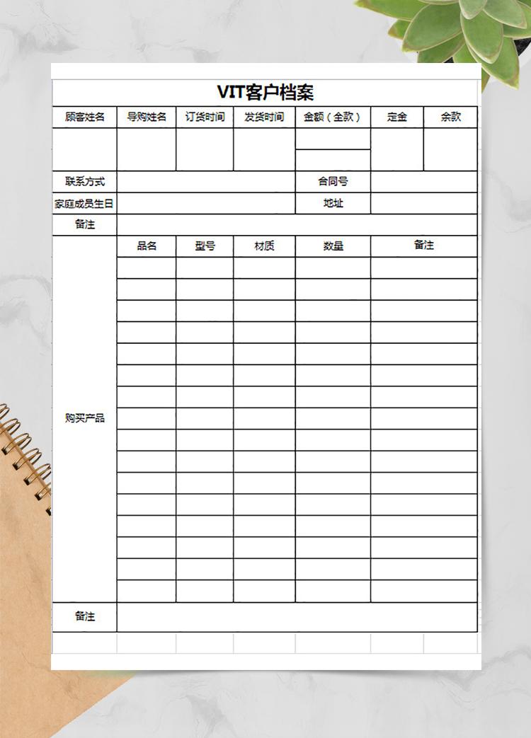 VIT客戶檔案