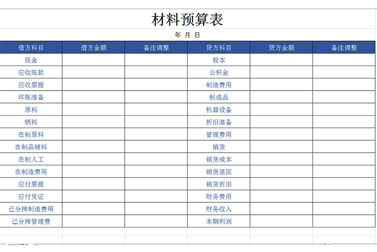 材料預算表-1