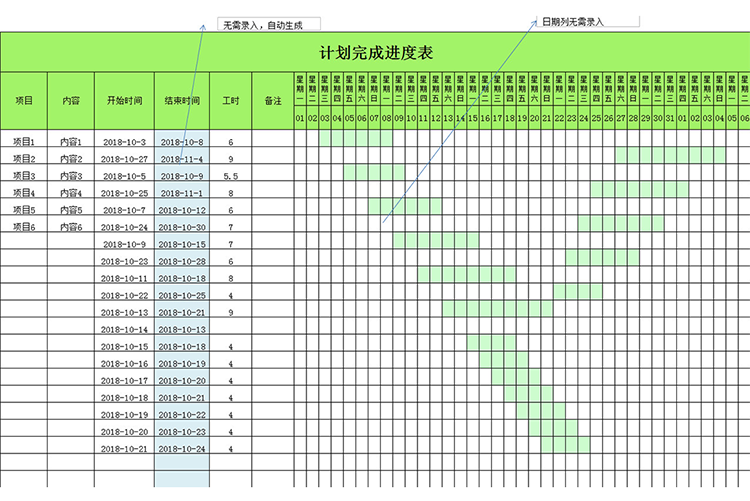 計(jì)劃完成進(jìn)度表-1