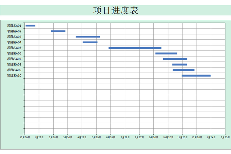 項目工程進度表-1