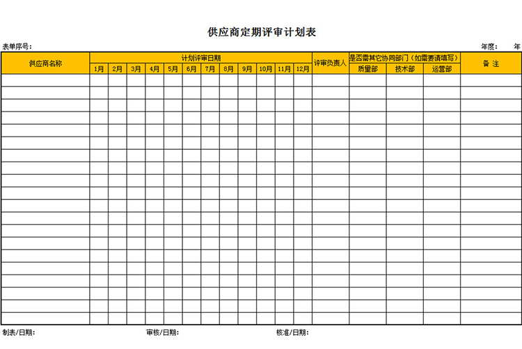 供應商定期評審計劃表-1