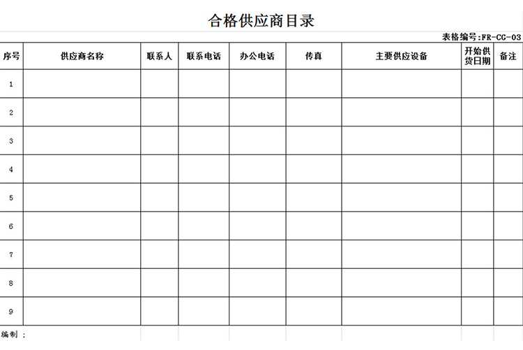 合格供應商名錄-1