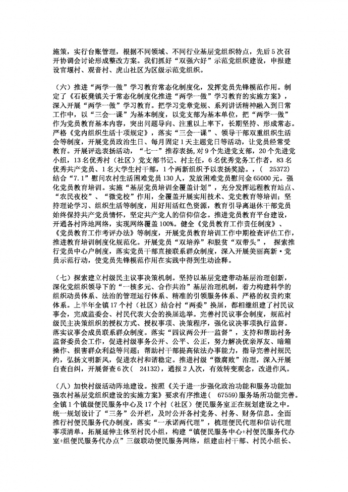 通用上半年黨建工作總結范文-1