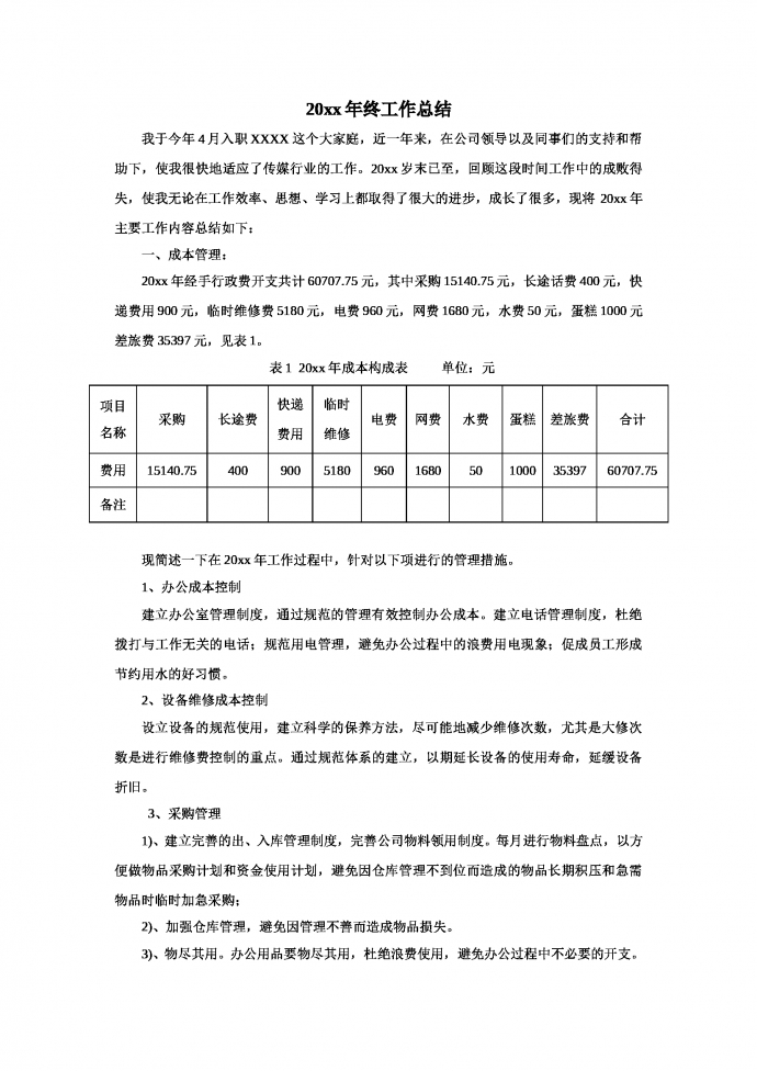 行政個人工作總結-1