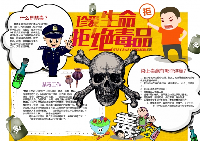 跟警察叔叔學習禁毒知識吧