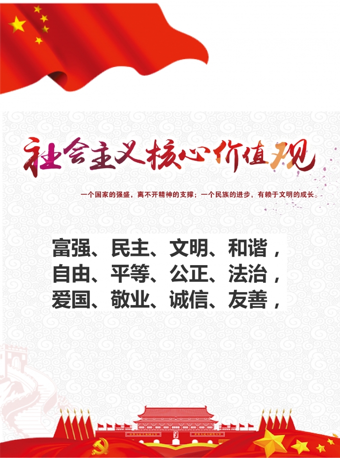 社會主義價值觀宣傳海報