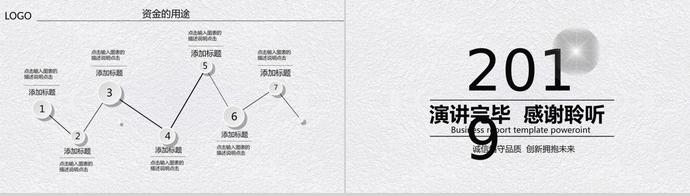 2019創意石灰色商業創業融資計劃書-4