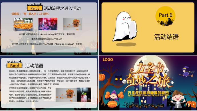萬圣節狂歡節日活動策劃ppt模板-2