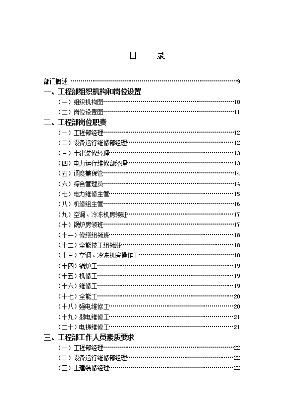 酒店工程部管理實務