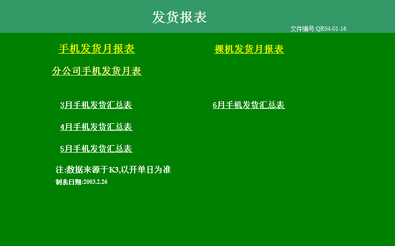 發(fā)貨統(tǒng)計明細(xì)報表Excel模板