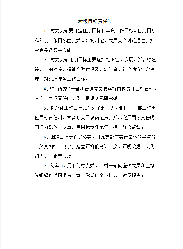 村級領導班子制度建設word模板