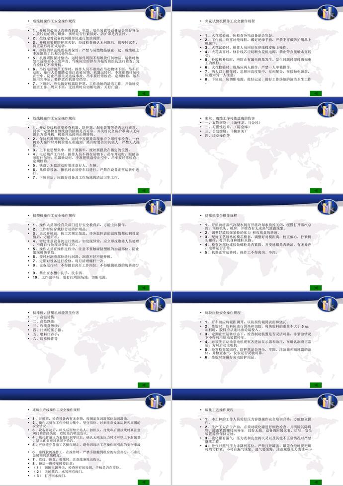 廠級安全操作規程培訓教材PPT模板-1