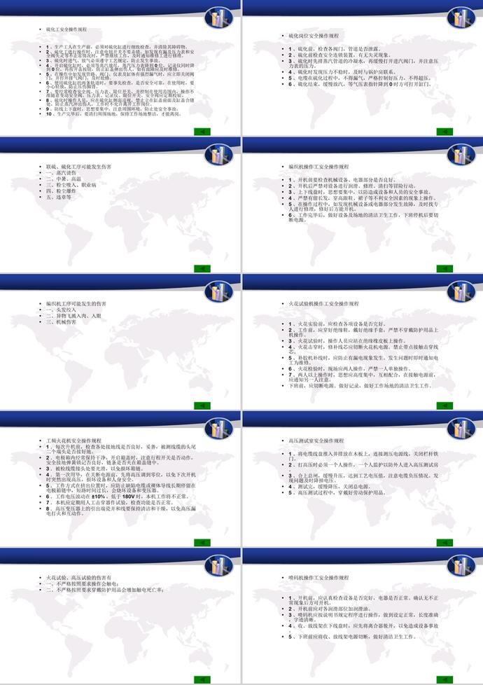 廠級安全操作規程培訓教材PPT模板-2