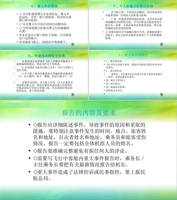 客艙安全管理規(guī)范教材PPT模板-4