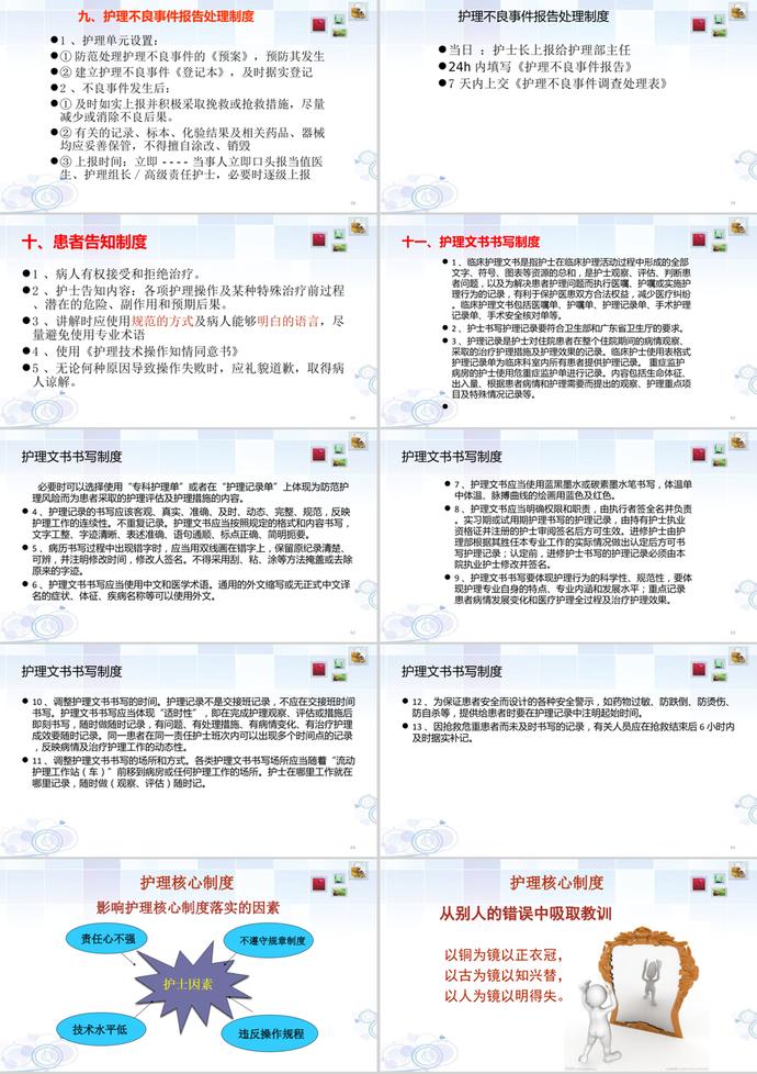 醫院護理核心工作制度范本PPT模板-6