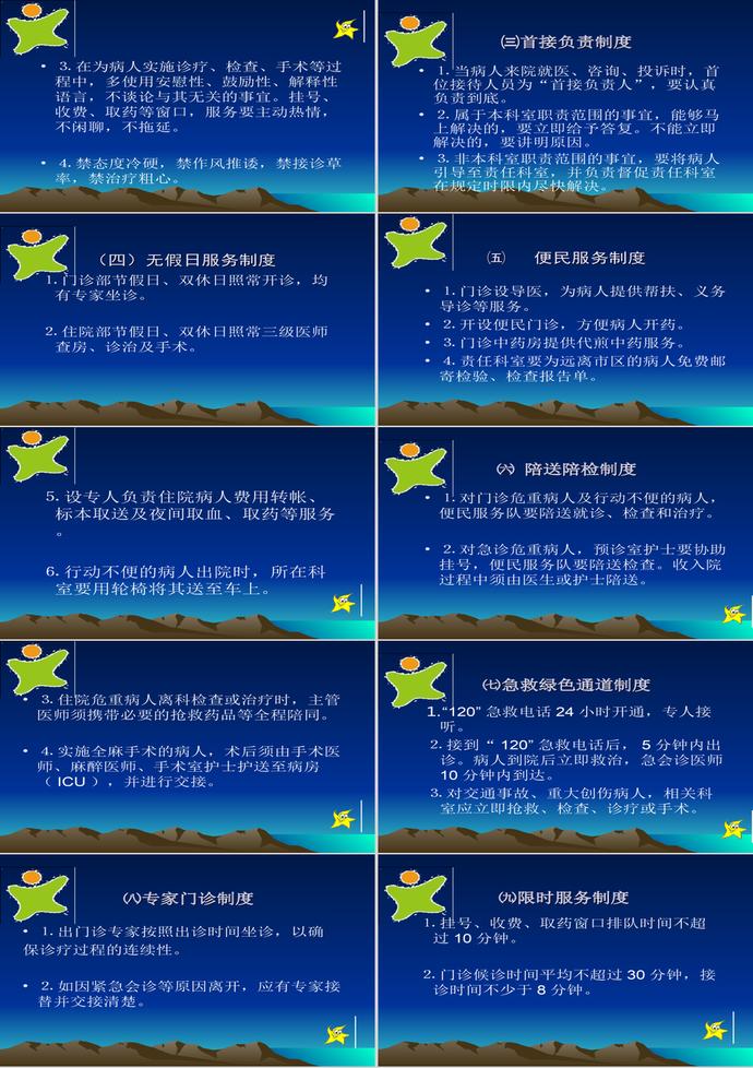 醫院工作制度課件PPT模板-1