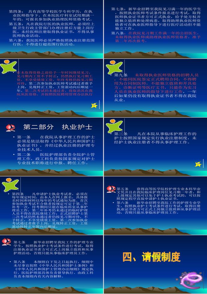 醫院工作制度課件PPT模板-4