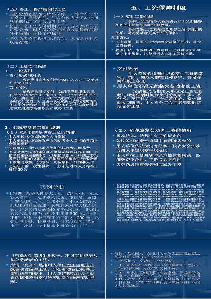 勞動法就業和工資法律制度PPT模板-4