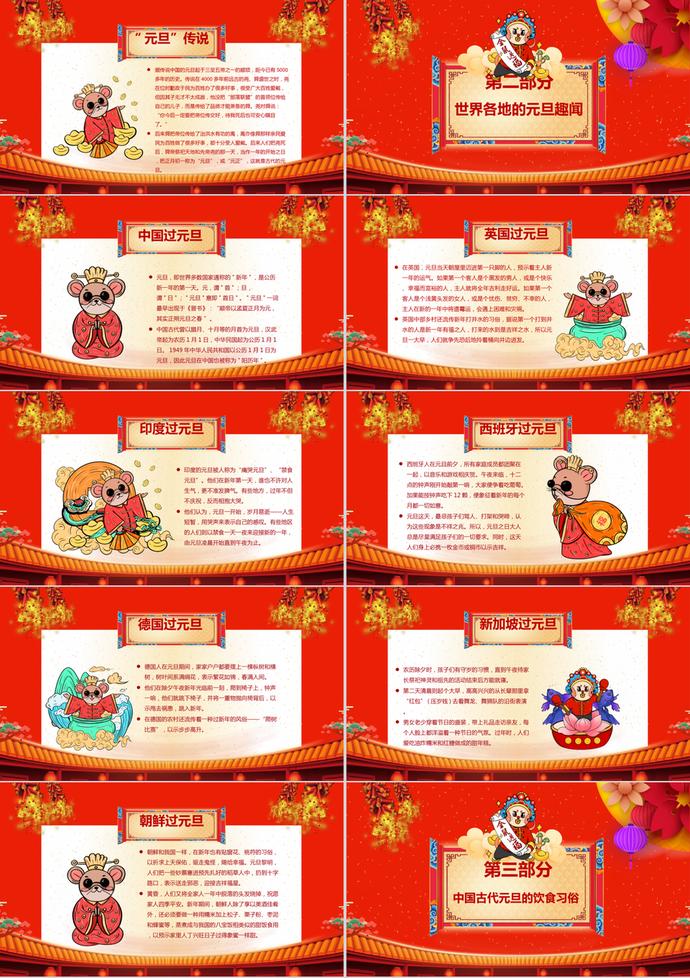 元旦節(jié)快樂(lè)PPT模板-1