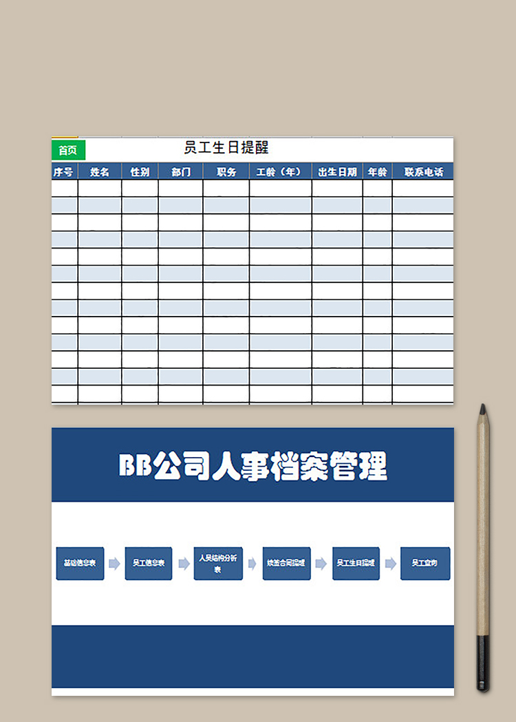 BB公司人事檔案管理
