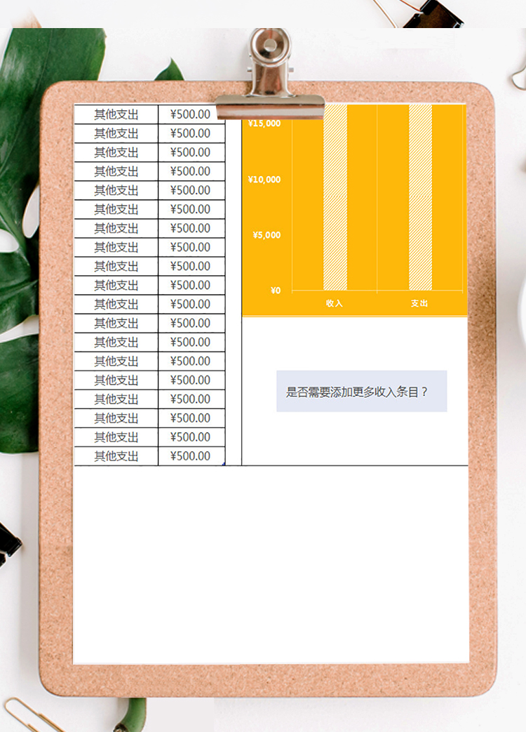公司每月預算表-1