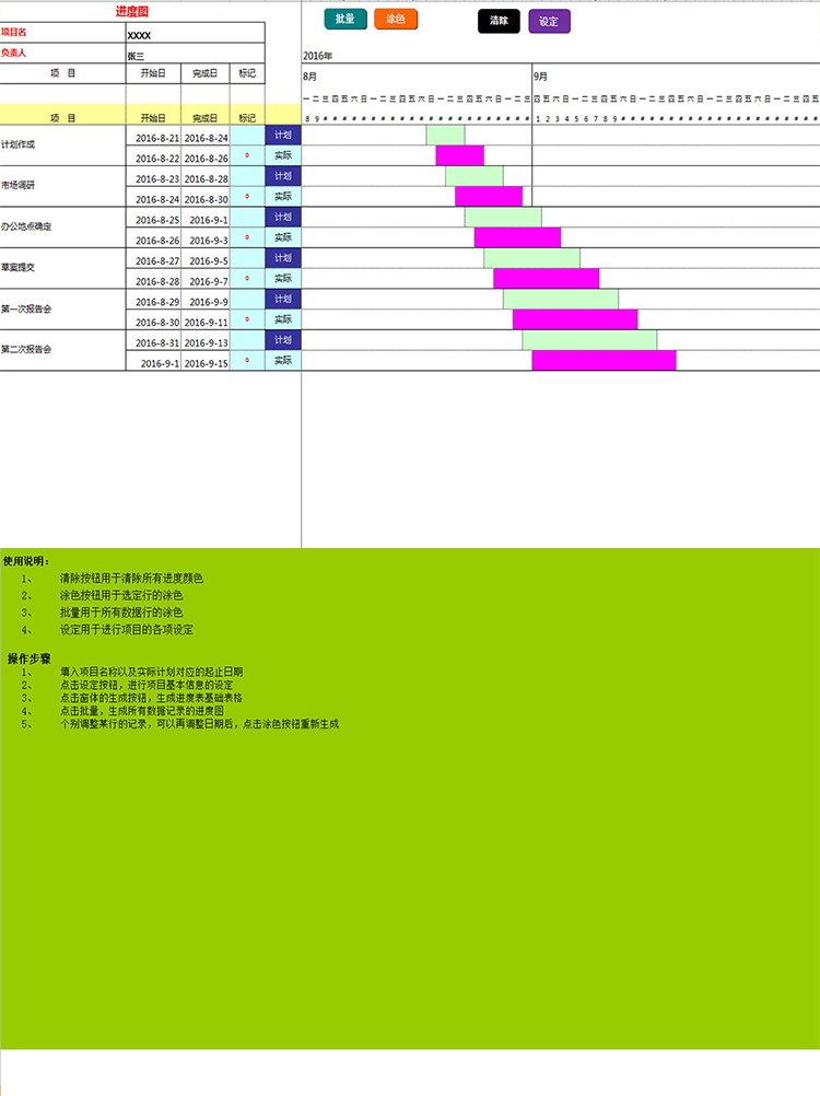 項目計劃進度表-1